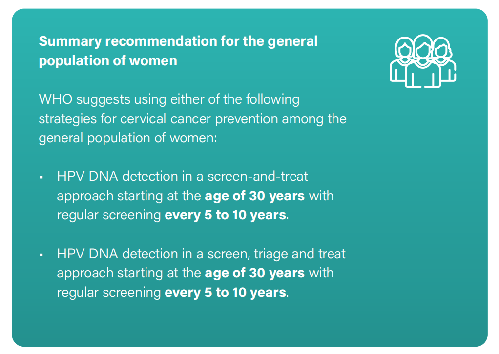 WHO發(fā)布宮頸癌防治新版指南，「推薦HPV-DNA 檢測為宮頸癌首選篩查方法」